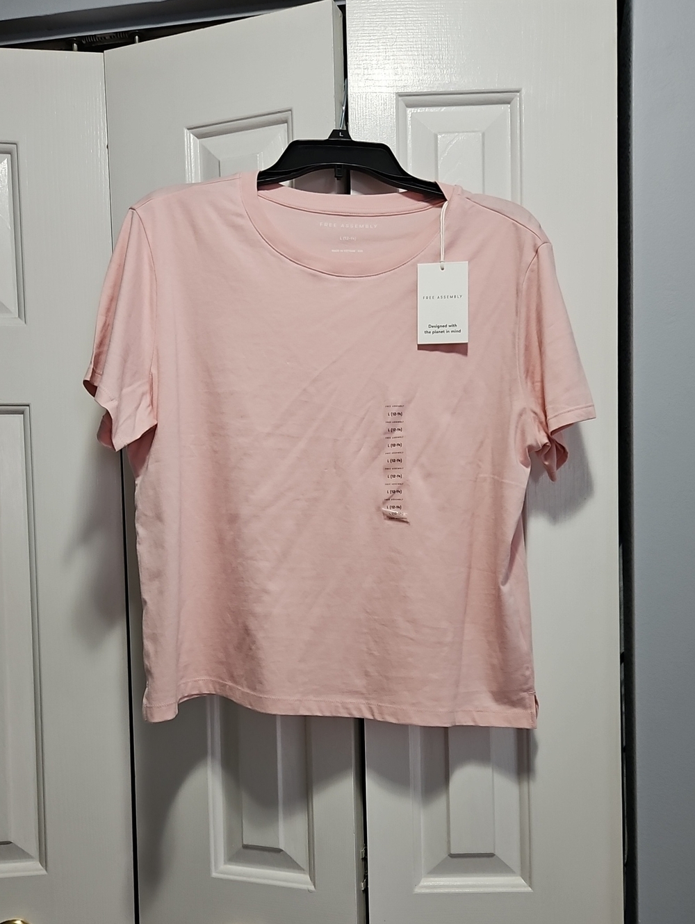 100% Organic Cotton Baby Pink Tee